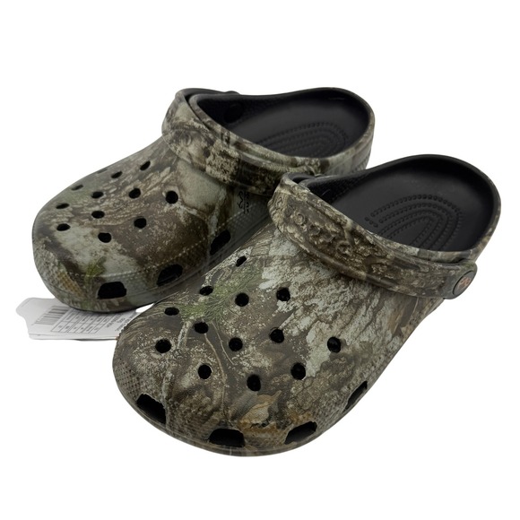 Crocs Realtree APX Classic Clog Camo Men 6/Women 8 Slip On Casual 210099-90H New